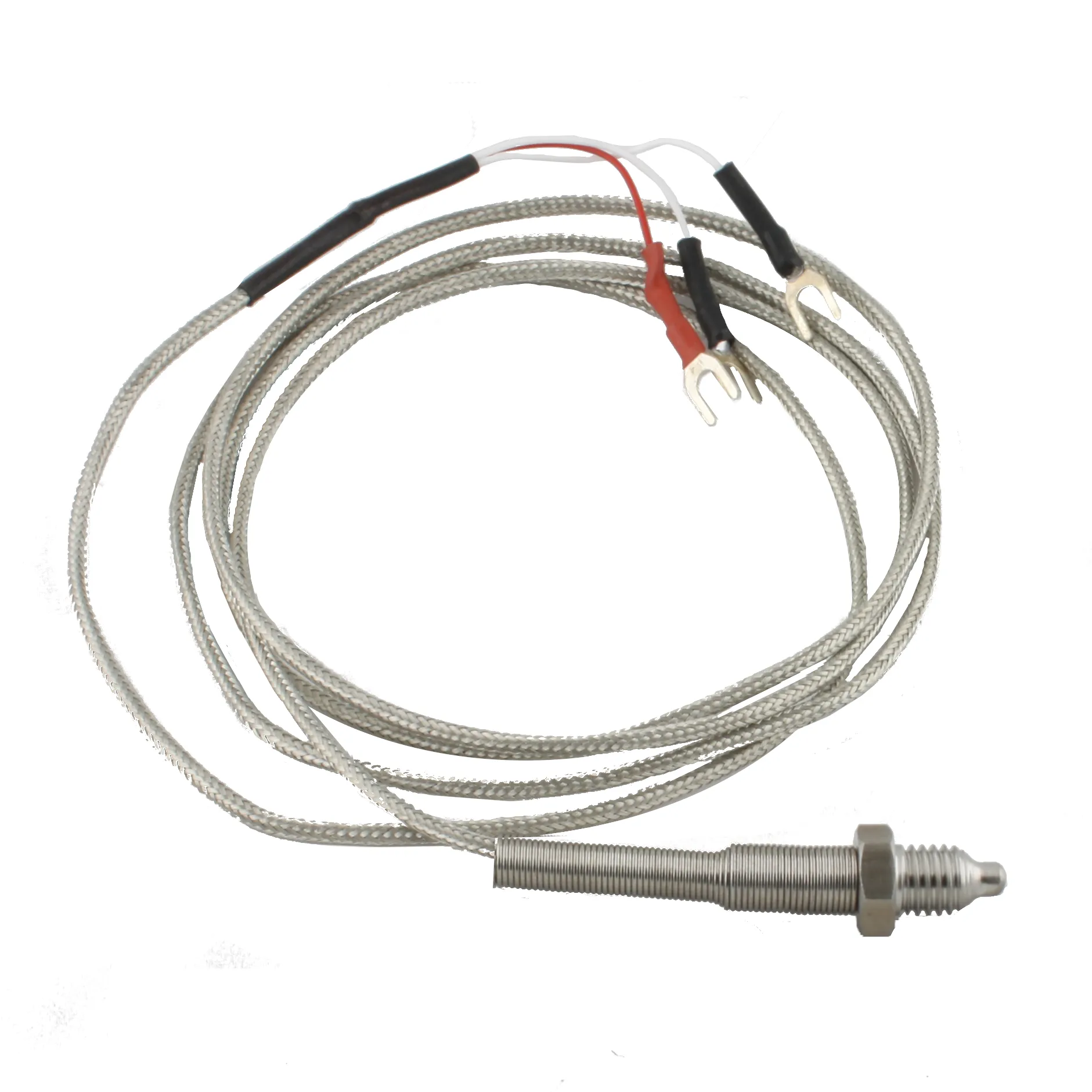 INNOCONT Датчик температуры с кабелем, исполнение V, спай Pt100, резьба М10x1,5, длина кабеля 1,5м TS-W-V-Pt100-1,5-M10x1,5