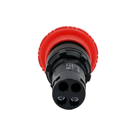 Кнопка грибовидная красная, возврат поворотом c фиксацией, Ø 40 мм,  1NC, IP54, пластик