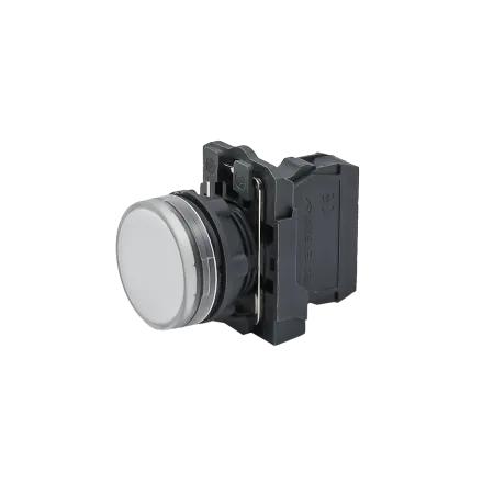 Лампа сигнальная белая, 24V AС/DC, IP65, пластик