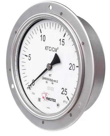 Вакуумметры, мановакуумметры, манометры виброустойчивые ДВ8008-ВУф, ДА8008-ВУф, ДМ8008-ВУф исп 2 (Диаметр: 160 мм)